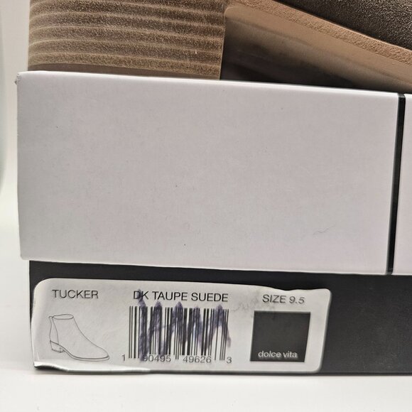 Dolce Vita Women's Taupe Suede Tucker Ankle Boots Size 9.5 - Picture 11 of 13